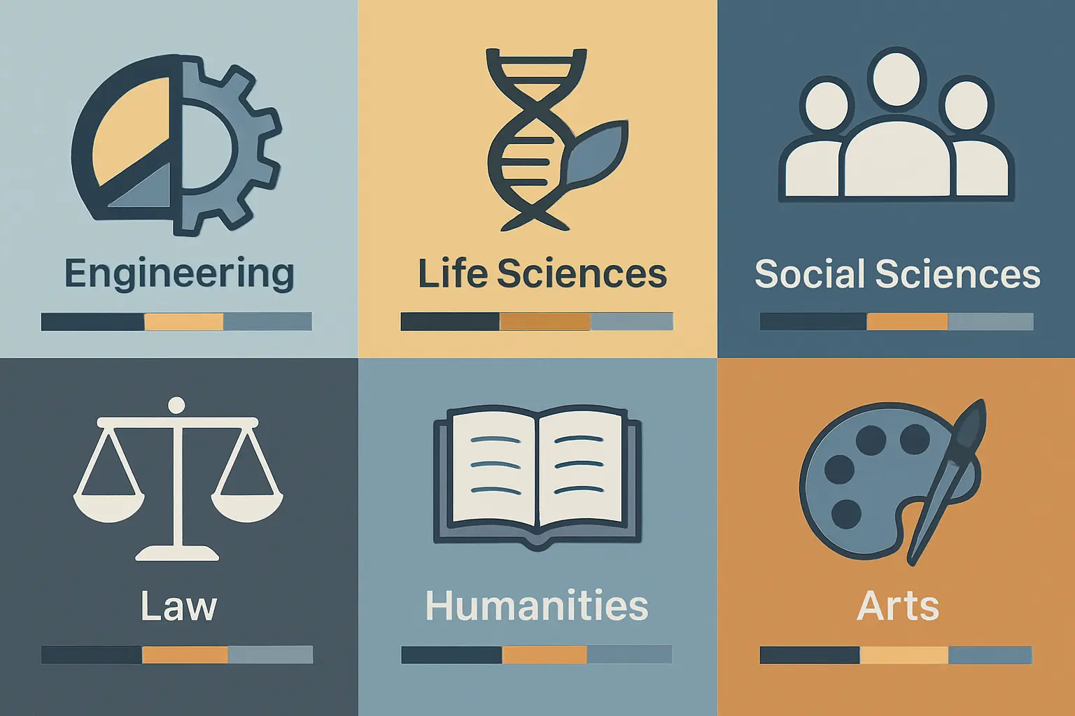 Variação do número de páginas de dissertação de mestrado e tese de doutoramento por área científica: Engenharia, Ciências da Vida, Ciências Sociais, Direito, Humanidades e Artes