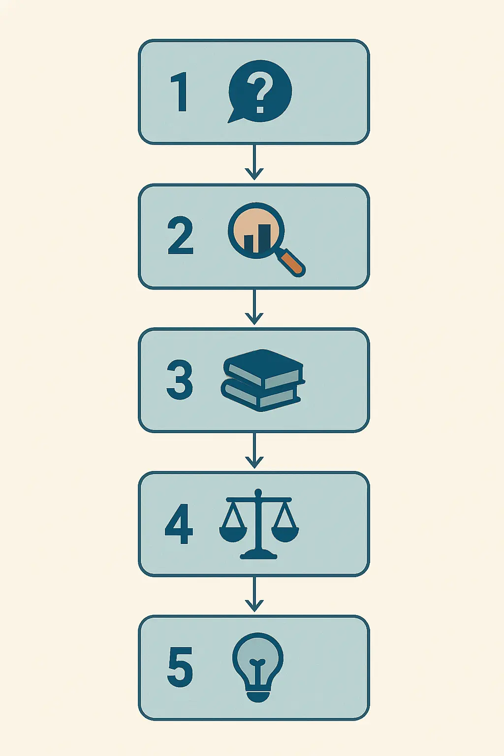 Os cinco passos para estruturar o capítulo de discussão dos resultados da tese: questões, interpretação, literatura, limitações e implicações